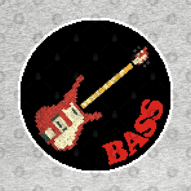 Rock Battle Card Game Bass Icon by gkillerb